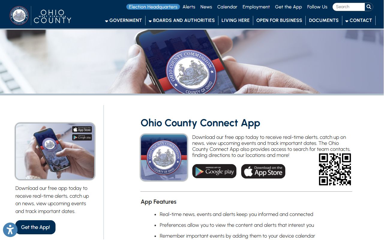 Ohio County inmate records app caveat for Ohio County Connect App